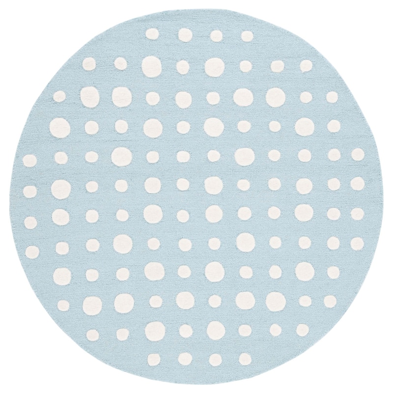 SAFAVIEH Handmade Kids Nessie Dots Wool Rug