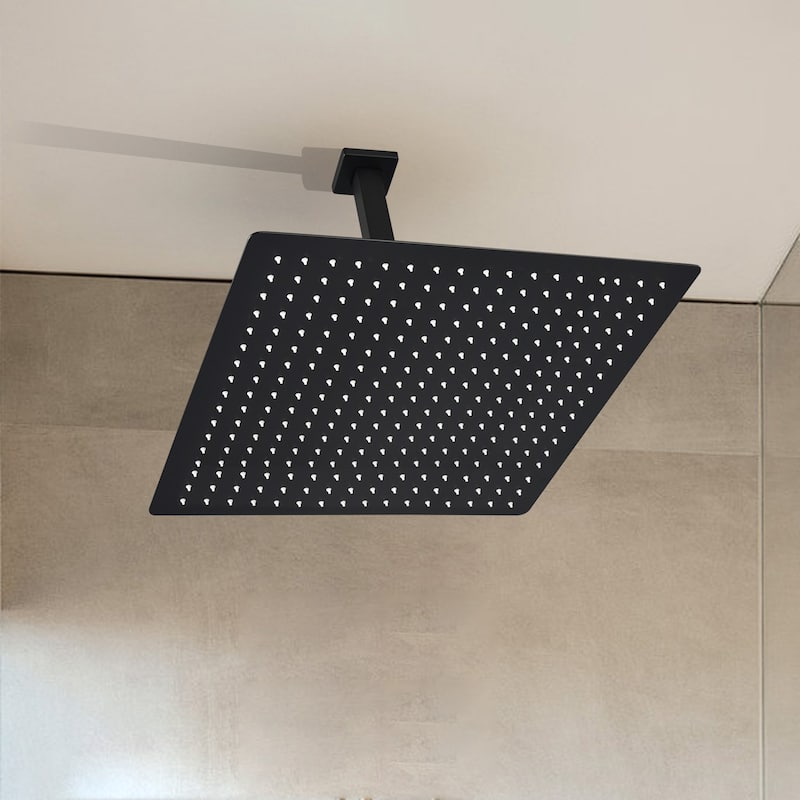 16" Square High Pressure Rain Shower Head,304 Stainless Steel Rain Shower Head