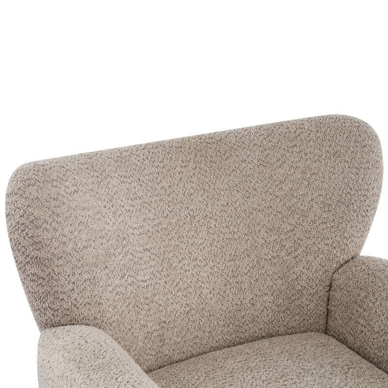 Christopher Knight Home - 360° Swivel Bouclé Wingback Accent Chair
