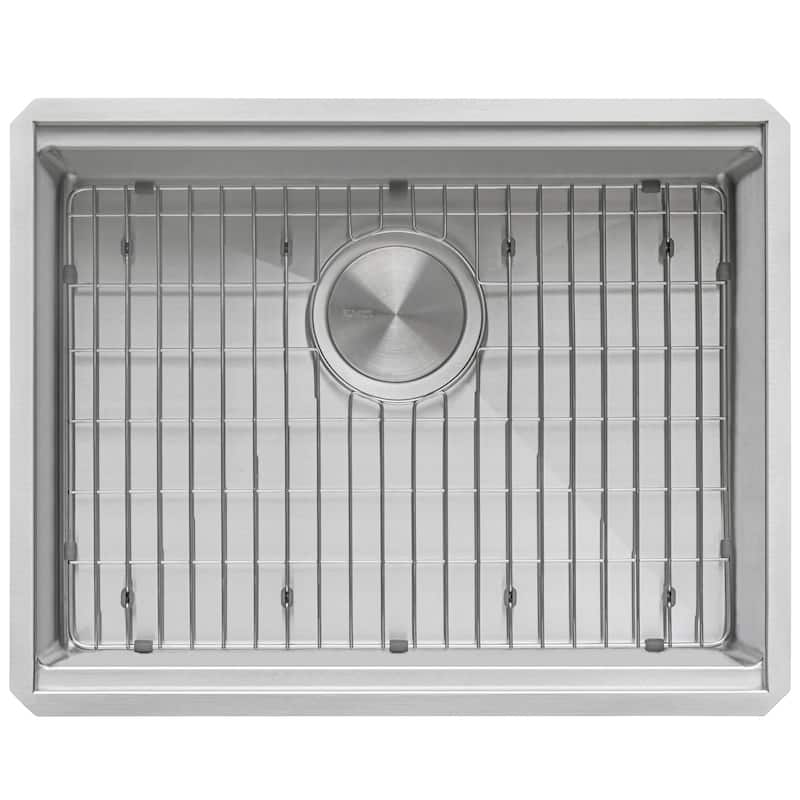 Ruvati 24-inch Workstation Rounded Corners Undermount Ledge Kitchen Sink with Accessories - 24 x 19 - 24 x 19