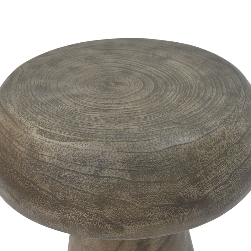 Mushroom Side Table,Wood-like texture, Natural Color