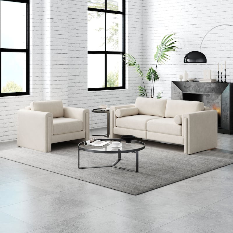 JASIWAY Modern Upholstered Sofa Sectional Sofa