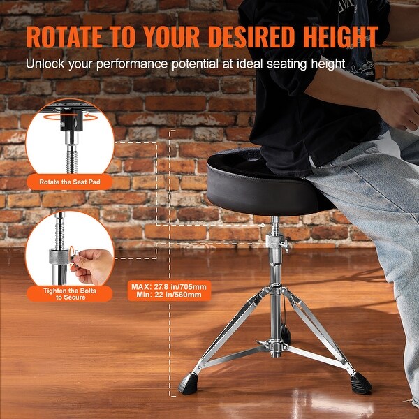 Adjustable drum stool store
