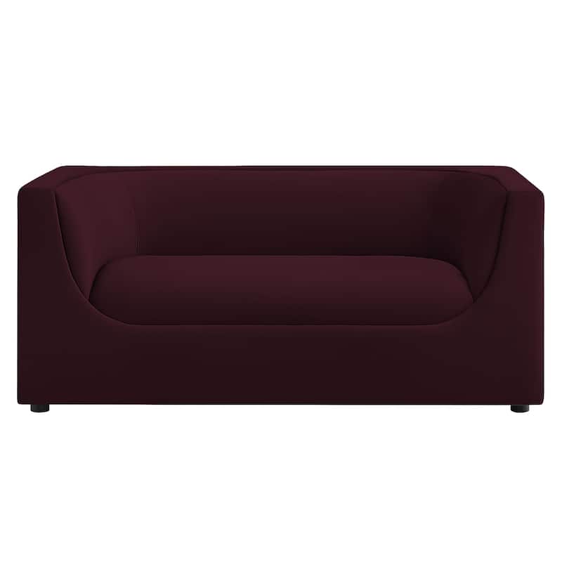 Hilda 67" Curved Back Performance Velvet Loveseat
