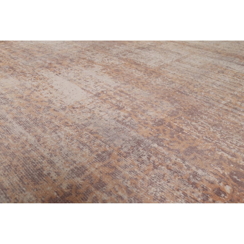 Abstract Indian Area Rug Handmade Wool Carpet - 7'9"x 10'0"