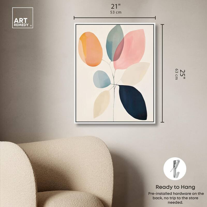 Soft Edge Foliage Canvas by Art Remedy