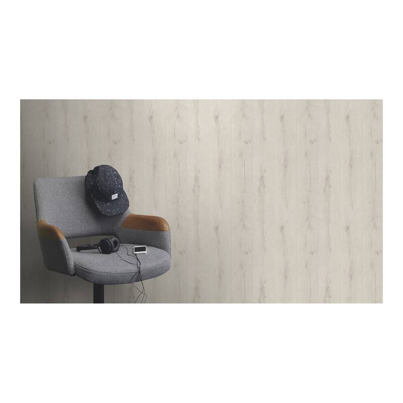 Advantage Appalacian Cream Wood Planks Wallpaper - 20.5 x 396 x 0.025