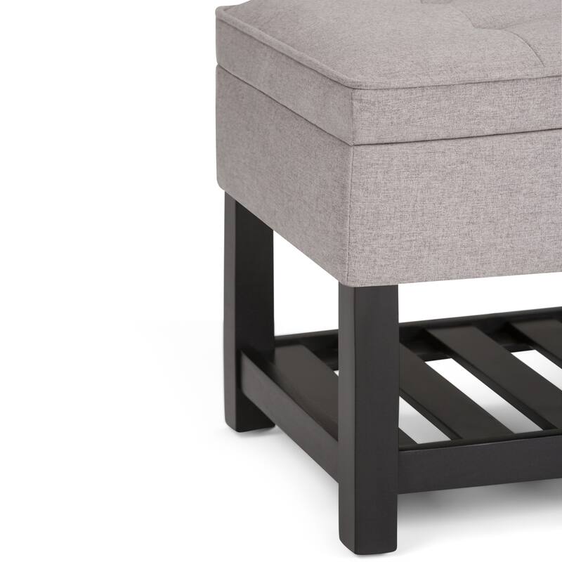 Storage Ottoman Bench with Open Bottom