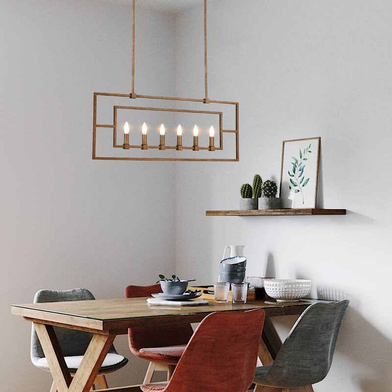 Light Society Bence Chandelier - Anitque Brass