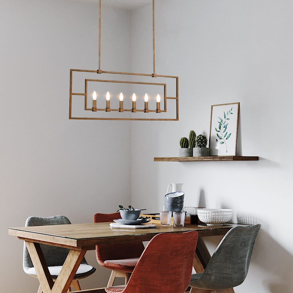 Light Society Bence Chandelier - Anitque Brass