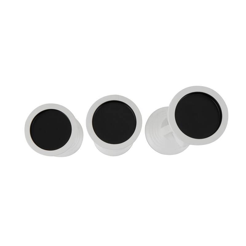 White or Black Wooden Chain Link Candle Holder (Set of 3)
