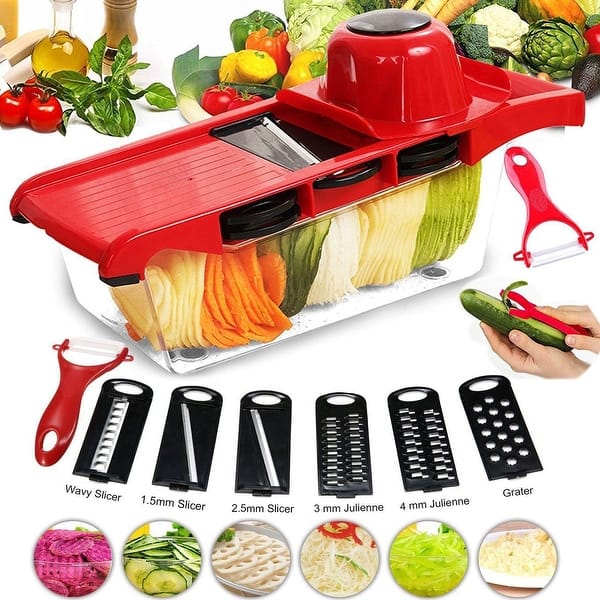 Vegetable Chopper 14-in-1, Food Chopper, Handy Veggie Slicer Box With