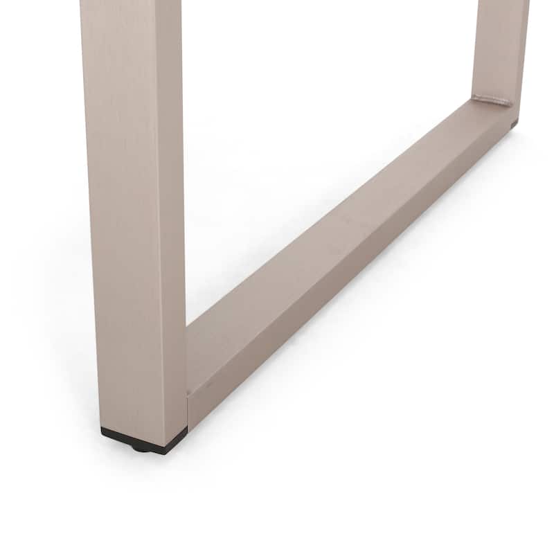 Navan Modern Aluminum Outdoor Dining Table by Christopher Knight Home - 70.00" L x 35.00" W x 30.00" H