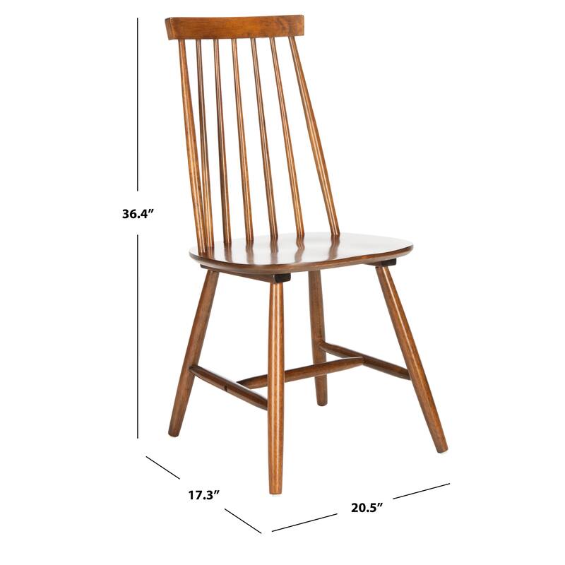 SAFAVIEH Francies Spindleback Windsor Dining Room Chair (Set of 2) - 20.5" W x 17.3" L x 36.4" H - 20"Wx17"Dx36"H