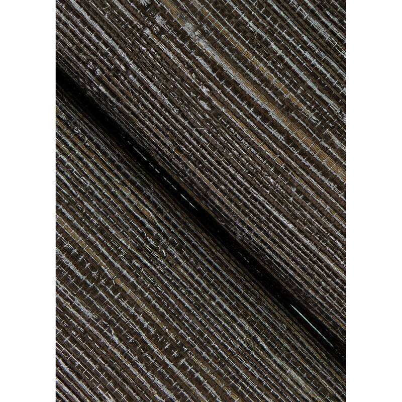 A-Street Prints Kenneth James Shandong Chocolate Grasscloth Wallpaper
