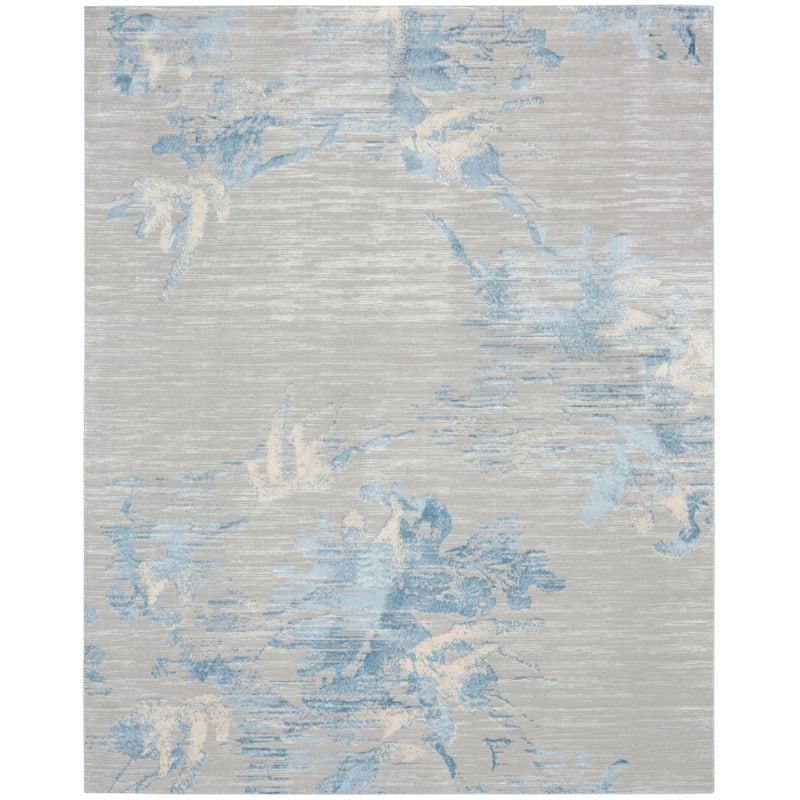 Calvin Klein Enchanting Botanical Floral Abstract Area Rug