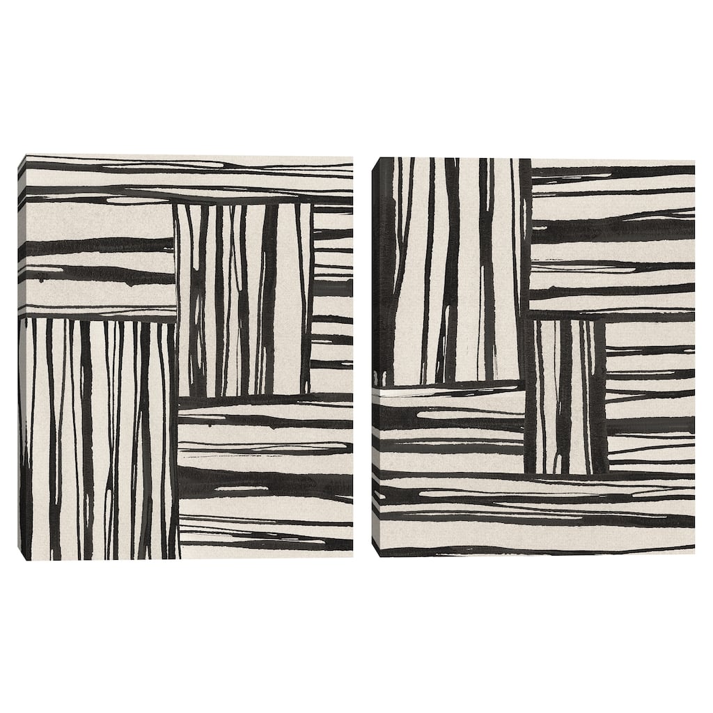 Sentiment Stripes III, IV by Chris Paschke Canvas Art Prints
