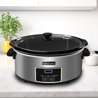 Homecookin 6 Quart Programmable Slow Cooker, Kitchen Appliances