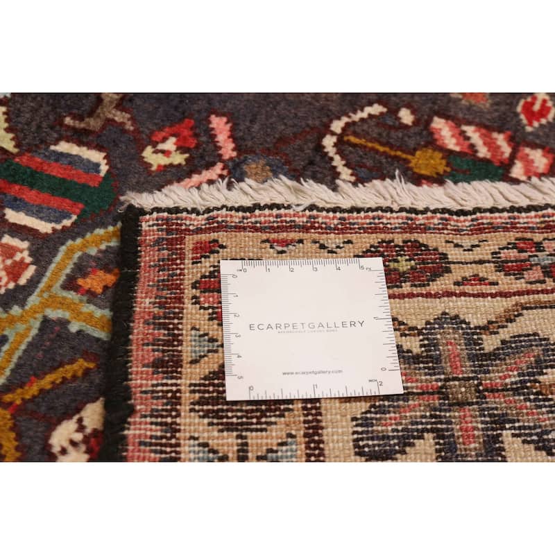 ECARPETGALLERY Hand-knotted Kayseri Dark Navy Wool Rug - 5'5 x 9'10
