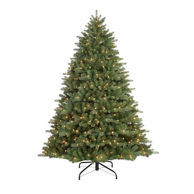 Puleo International 6.5 ft. Pre-Lit Douglas Fir Premier Artificial Christmas Tree