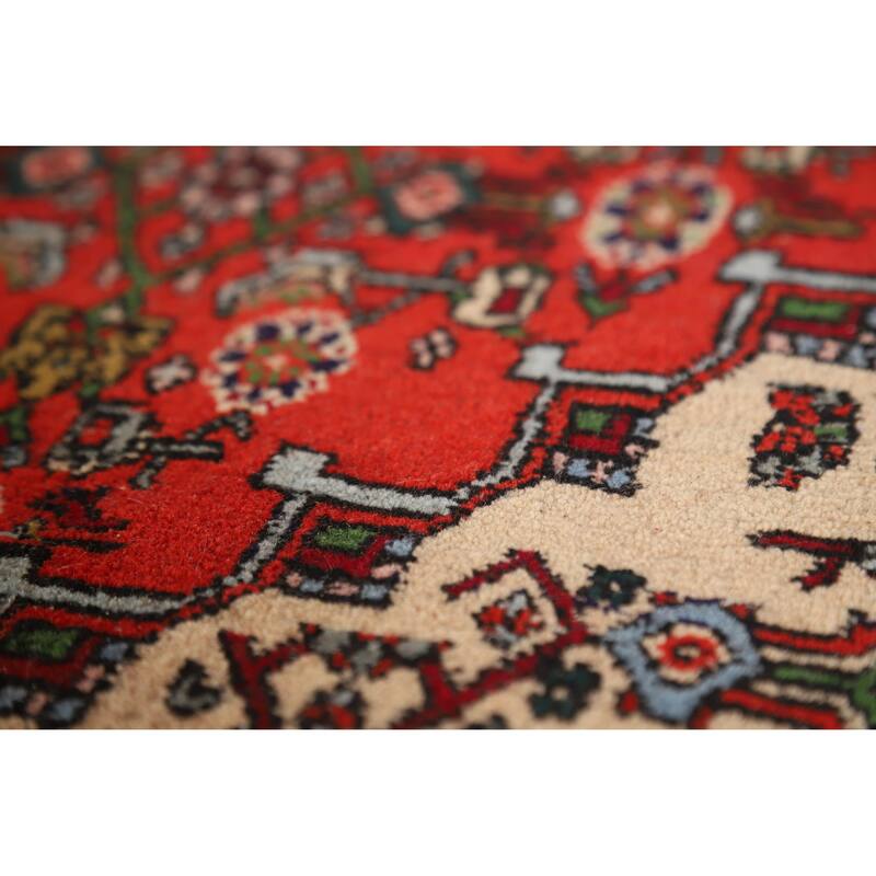 Hand Knotted Oriental 100% Wool Carpet Traditional Medallion Beige & Ivories Bidjar Area Rug - 12' 10'' X 10' 1''