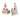 Set of 6 Glittered Glass Church Christmas Ornaments 6.25"
