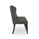preview thumbnail 10 of 10, Furniture of America Tays Linen Tufted Fabric Wingback Loveseat Bench