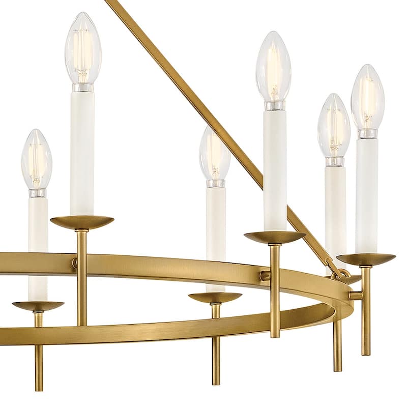 Hinkley Lighting 47476 Copley 12 Light 36" Wide Taper Candle Style