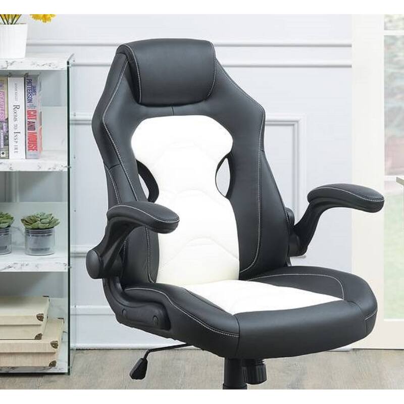 Modern Upholstered Office Chair with Adjustable Height & Cushioned Comfort for Gaming & Work