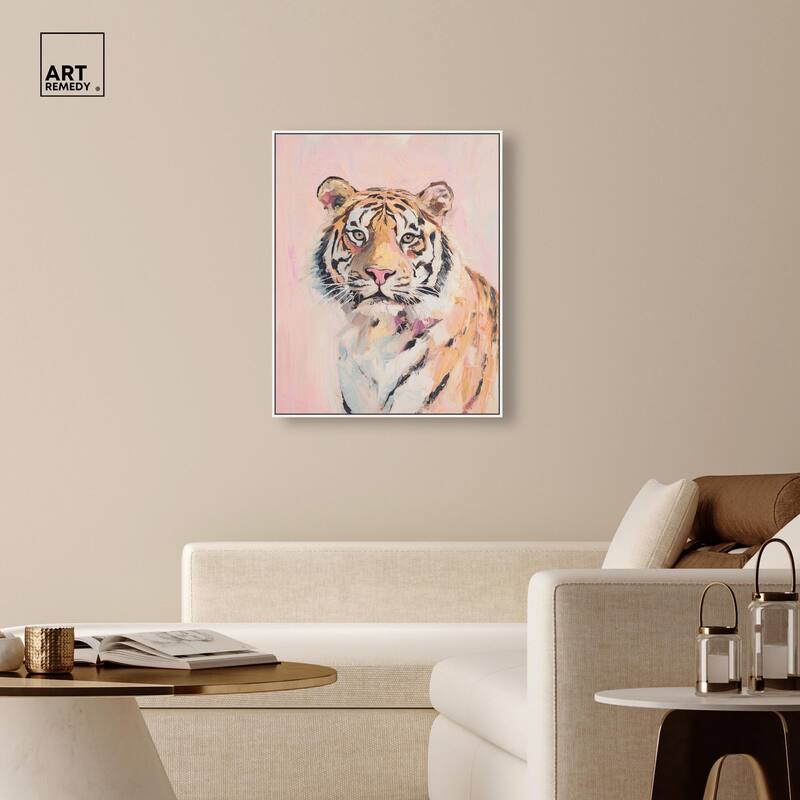 Quiet Tiger Canvas by Art Remedy