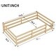 preview thumbnail 27 of 34, Floor Bed with Fence,Wood Kids Bed,Twin Size