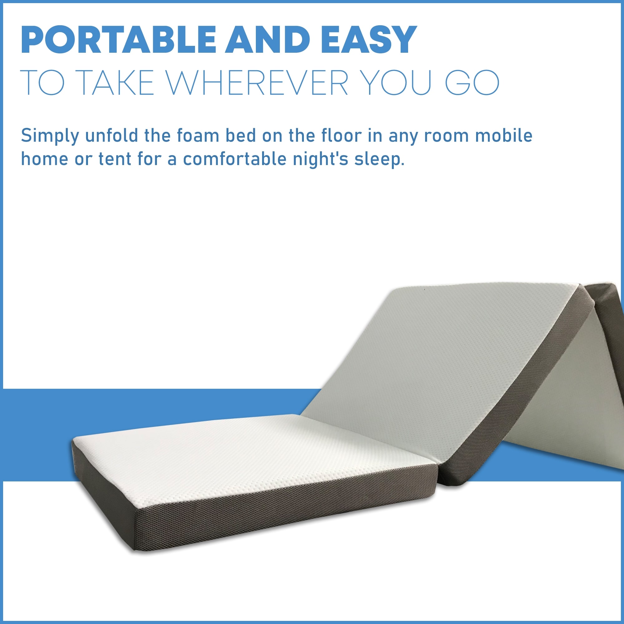 Tri fold mattress bed on sale bath and beyond