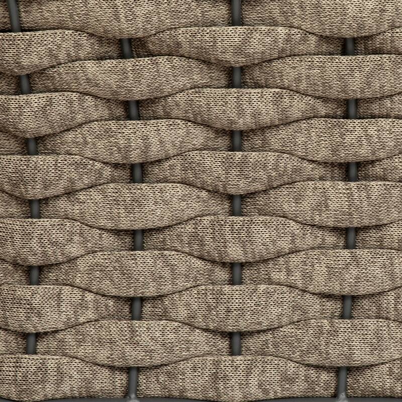 Solna Lounge Chair in Taupe Fabric with Gray Frame