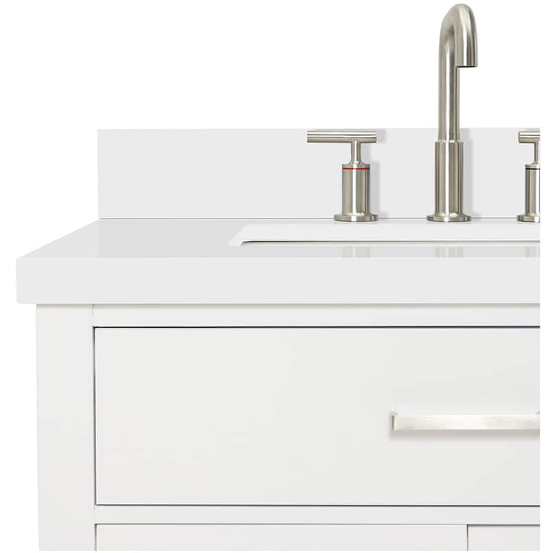 Ariel H073DWQRVO Bristol 73" Free Standing Double Rectangular Basin