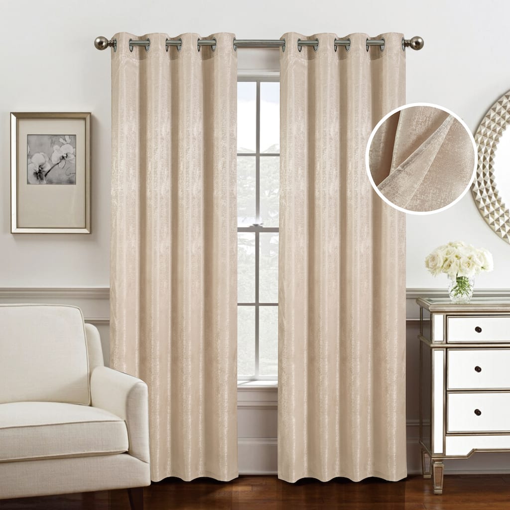 Roxy Two Tone Jacquard Grommet Panel 90"