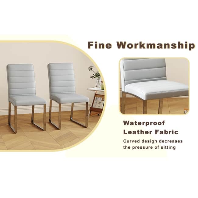 Heavy-Duty Chair Set‌: Features A 2.1-Inch Thick Cushion, Sturdy Iron Frame, And Classic Color Options