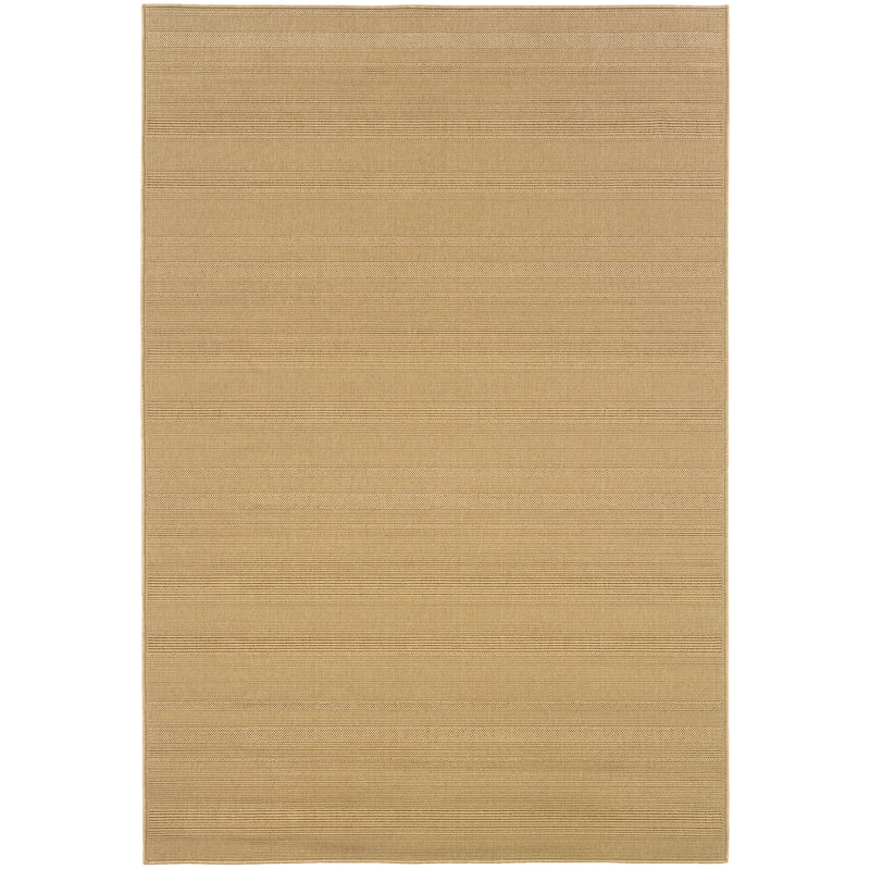 Joliet Beige Solid Outdoor Casual Area Rug