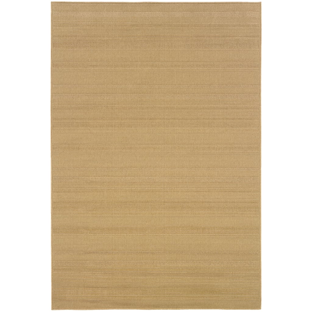 Joliet Beige Solid Outdoor Casual Area Rug