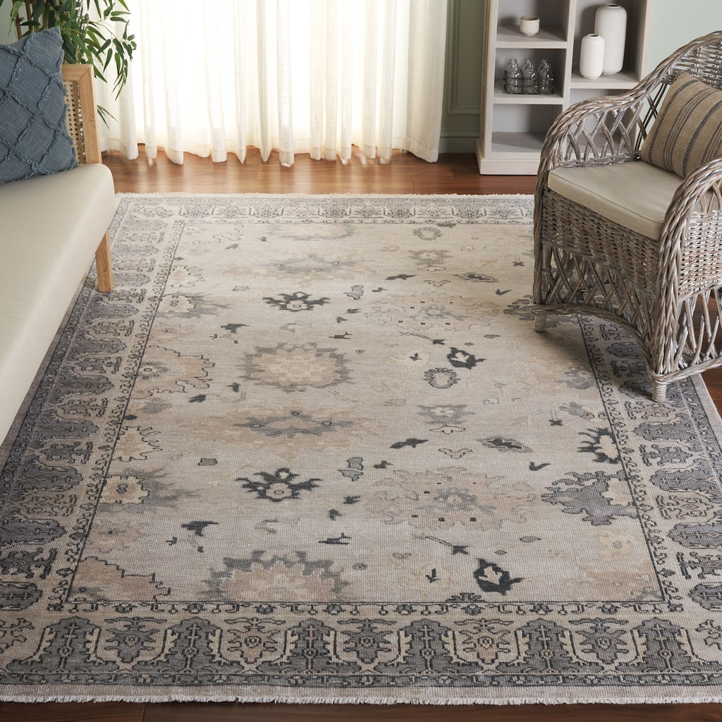 SAFAVIEH Couture Hand-knotted Oushak Luxa Traditional Oriental Wool Rug