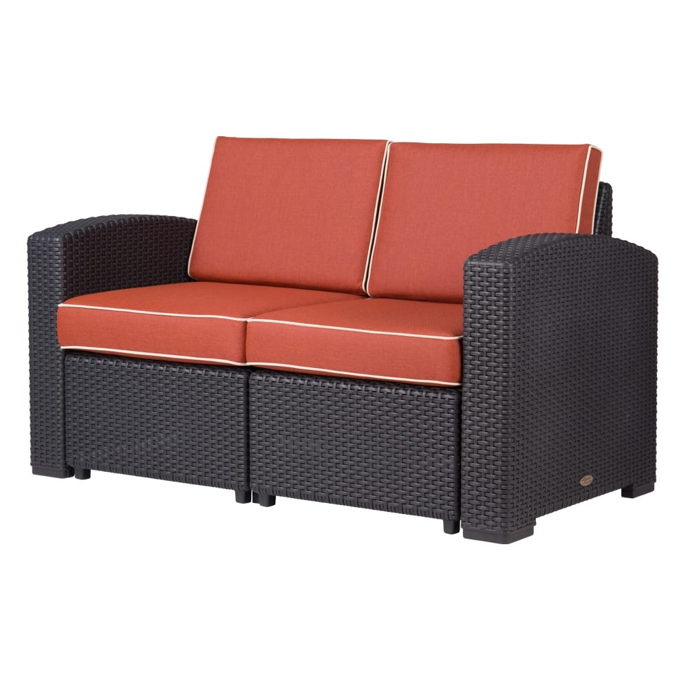 Magnolia Resin All-Weather Loveseat with Cushions