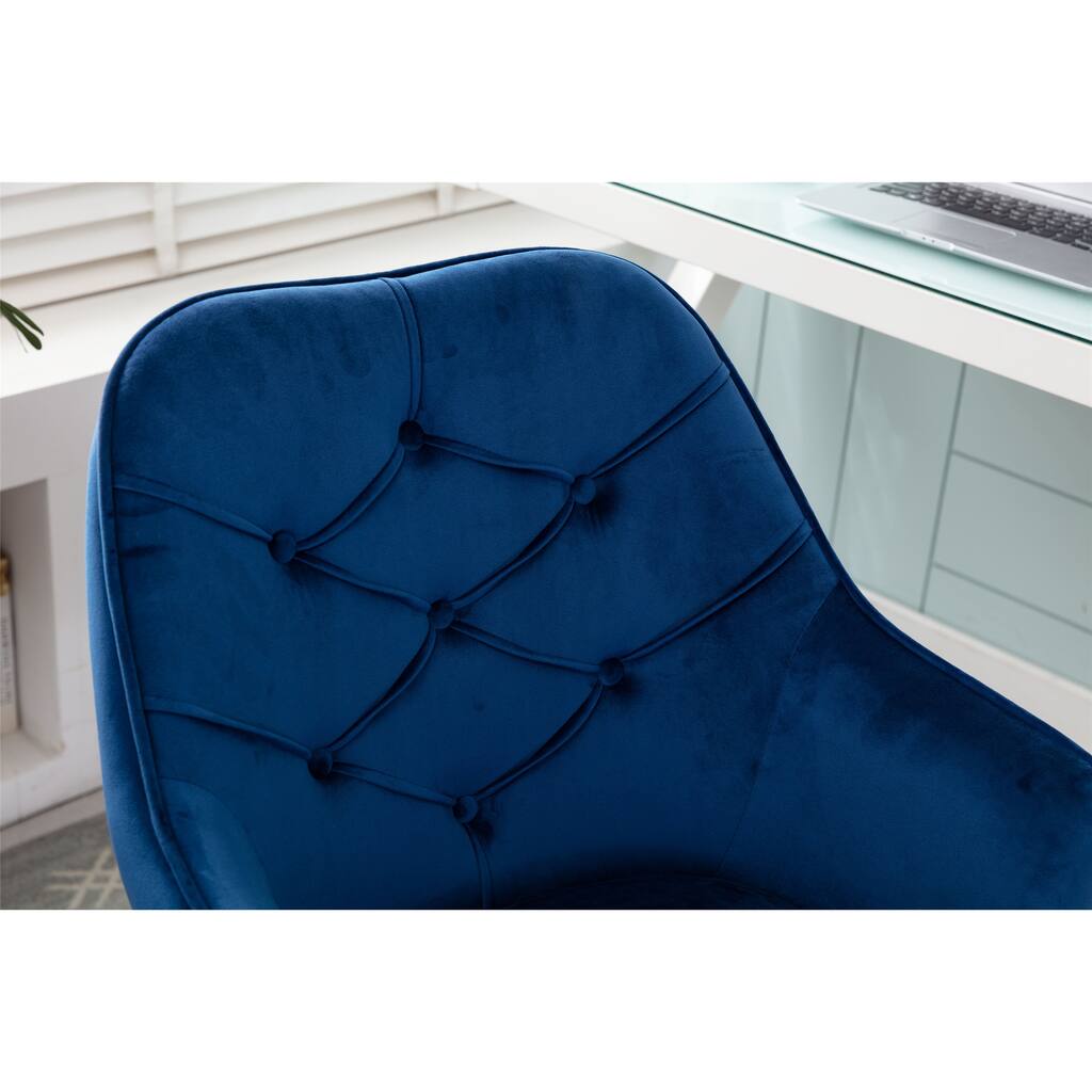 Velvet Swivel Shell Chair for Living Room,Office chair, Modern Leisure Arm Chair