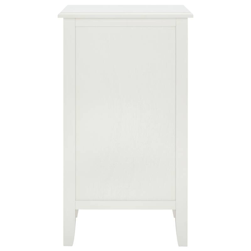 SAFAVIEH Helma Distressed Black Drawer Storage Side Table - 15" x 11.8" x 27.6" - 15Wx12Dx26H