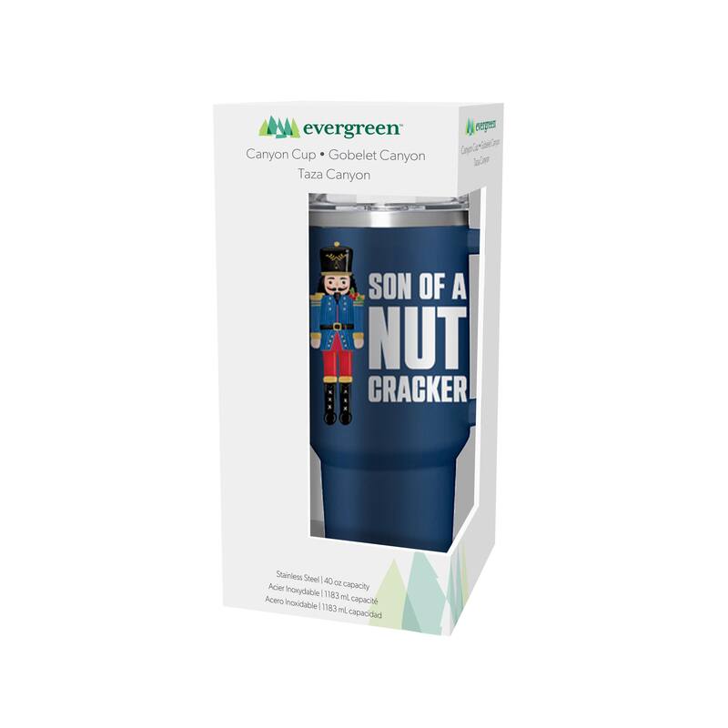 Son of a Nutcracker Canyon Cup, Double Wall Stainless Steel w/ Straw, 40oz, Gift Box