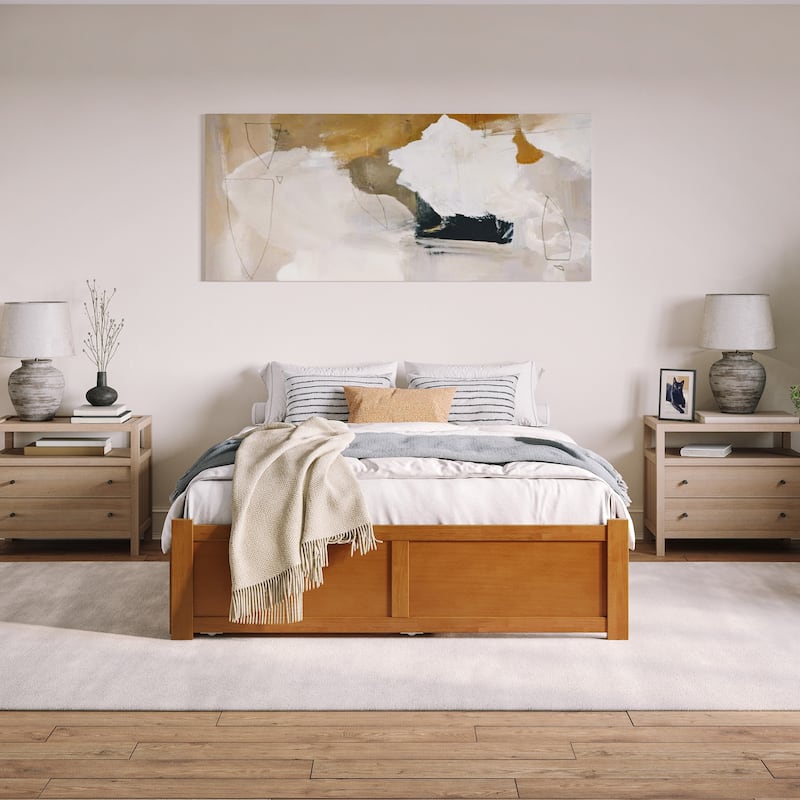 Concord Bed with Footboard and Twin Extra Long Trundle