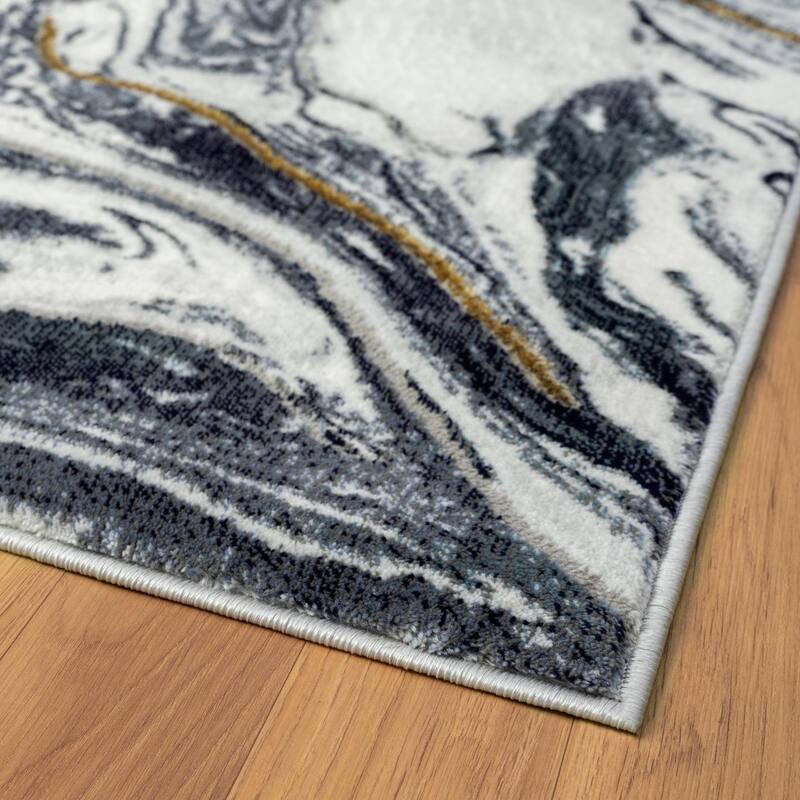 Luxe Weavers Marble Abstract Pattern Area Rug for Living Rooms