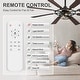 preview thumbnail 16 of 38, 52/65 Inch Ceiling Fan with Light, Modern Matte Black 8-Blade Fan, Reversible Wood Grain Blades, DC Motor, Remote Control