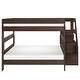 preview thumbnail 18 of 26, Modern Farmhouse Queen Over Queen Bunk Bed With Staircase
