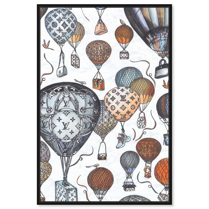 Doll Memories - Fashion Balloons Canvas by Art Remedy - 30" x 45" - Black