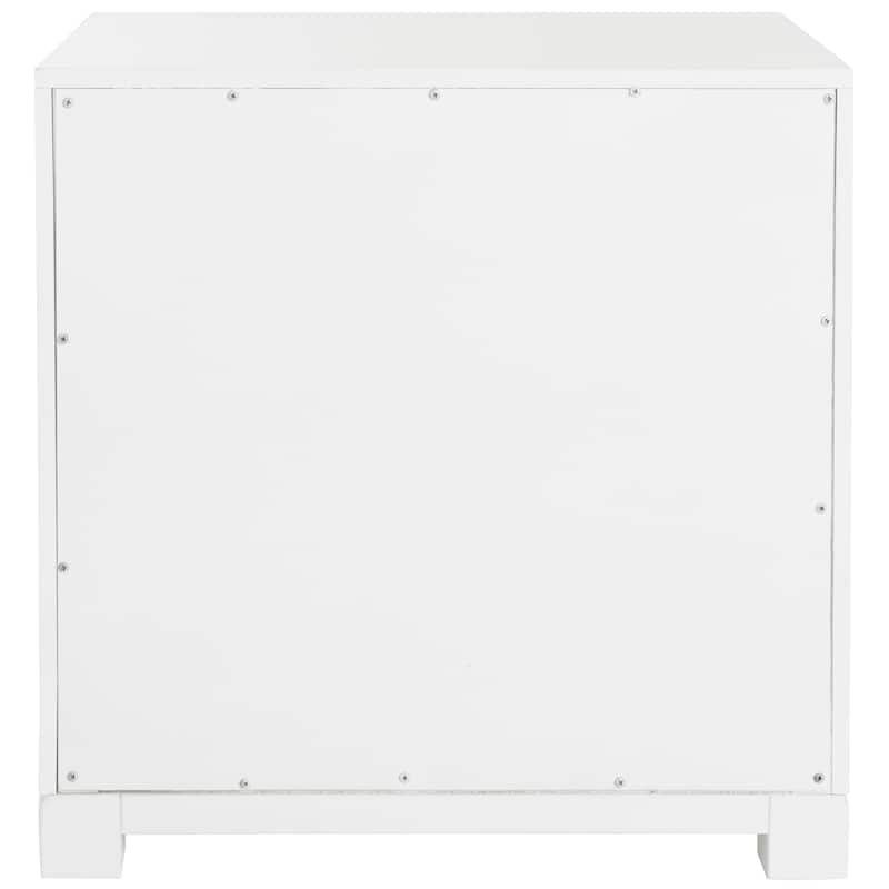 SAFAVIEH Caren 3-Drawer Greek Key Nightstand