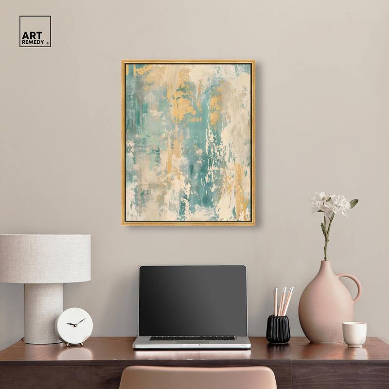 Minted Ivory II Canvas by Art Remedy